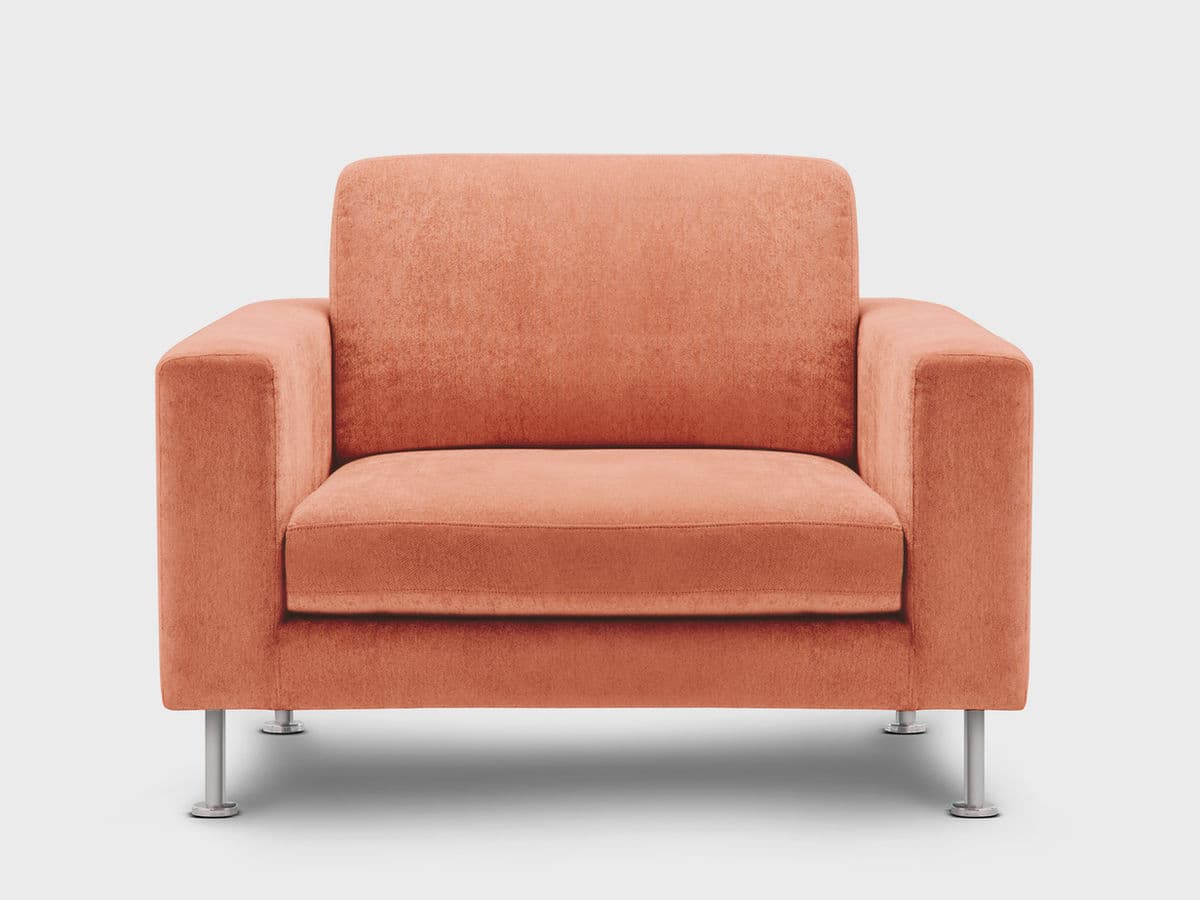 Orange accent chair — donate furniture to Hope Furniture Ministry